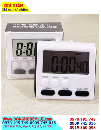 Timer JS-183, Đồng hồ hẹn giờ Đếm Lùi Đếm tiến JS-183 / Timer/Clock/Memory (CS 24giờ) | Bảo hành 01 tháng